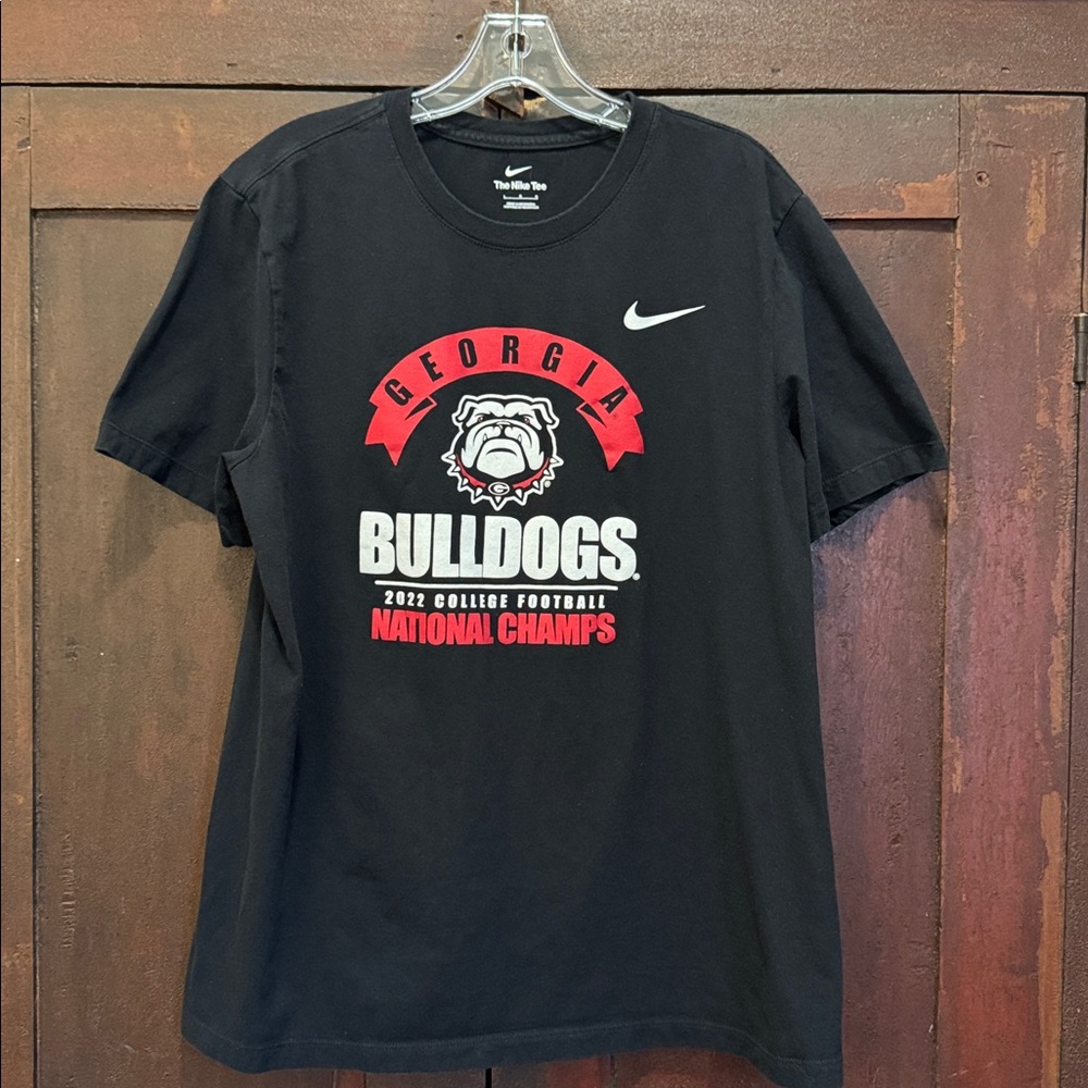 Unisex UGA University of Georgia Black National Champions Nike T-Shirt